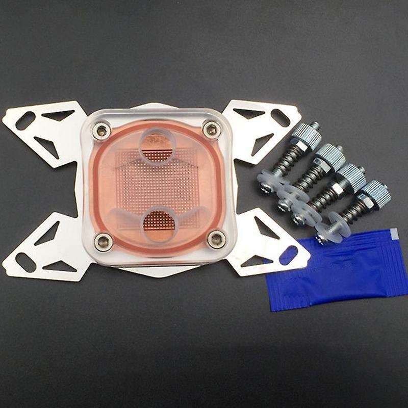 Computer Cpu Cooler Water Cooling Block Copper Base Pom Cover