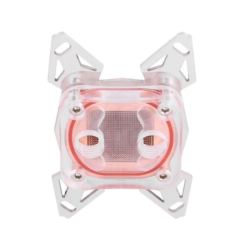 Computer Cpu Cooler Water Cooling Block Copper Base Pom Cover