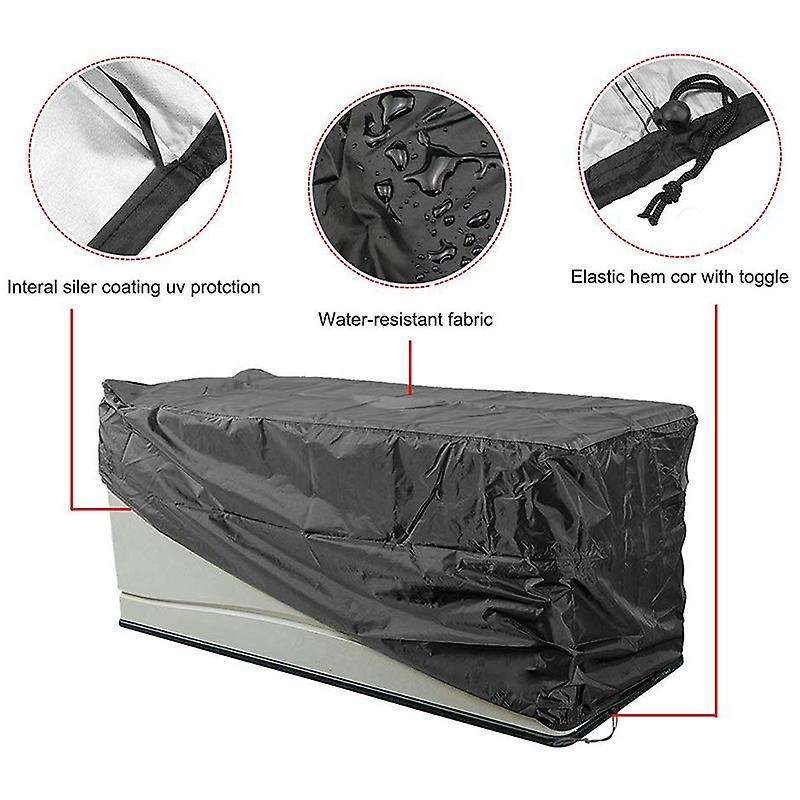 Outdoor Open Waterproof Rainproof Deck Box Outdoor Storage Box Cover