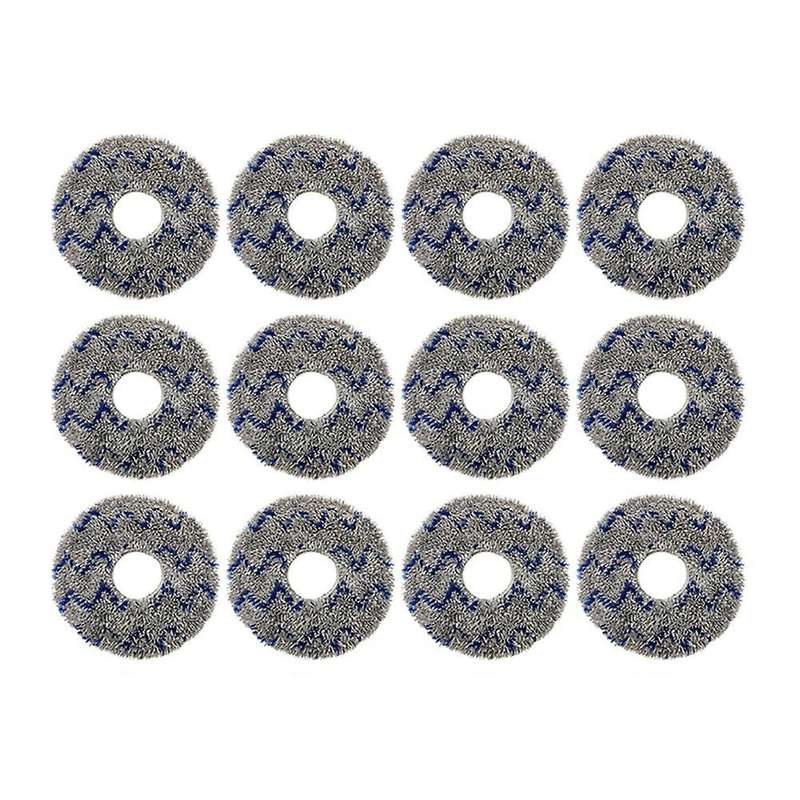 12 Pcs Mop Cloth for Ecovacs Deebot T10 Turbo Robotic Vacuum Cleaner