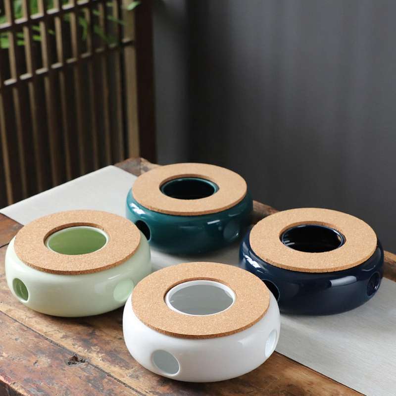 Ceramic Tea Warmer Tea Warmer Cork Mat for Tea Maker Coffee Maker A