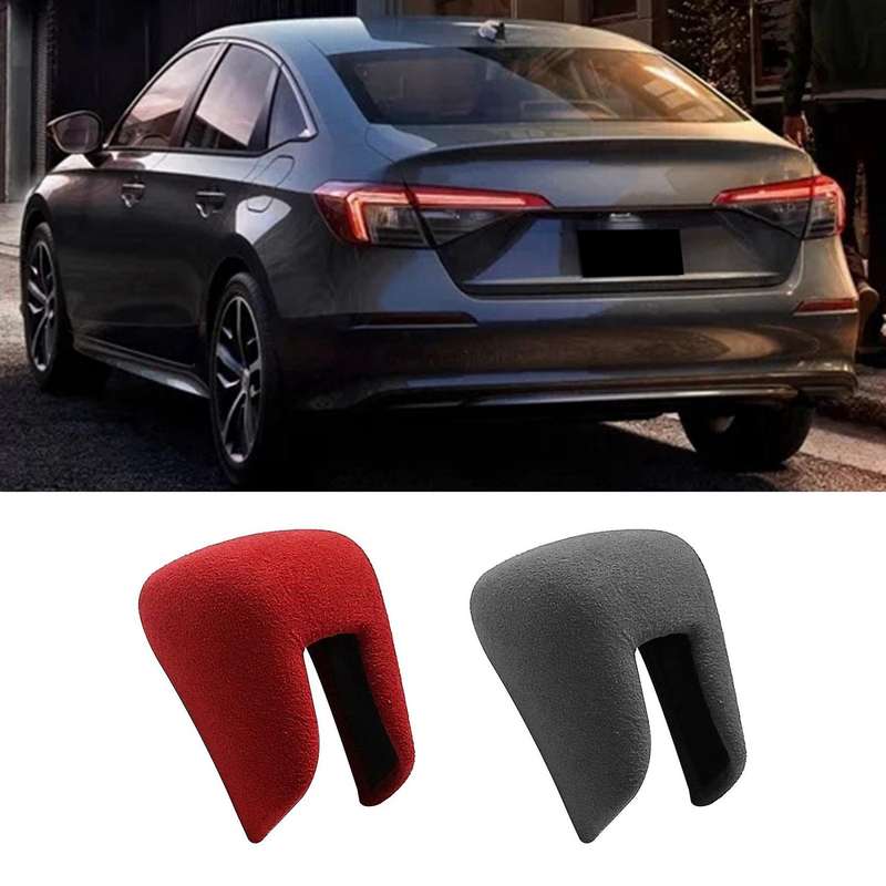 Car Gear Shift Head Knob Trim Cover Sticker Red