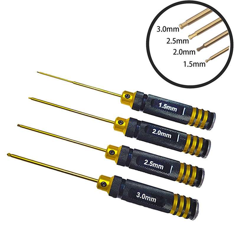 Hexagon Wrench Screwdrivers Tools Kit 1.5 2.0 2.5 3.0mm for Rc Model