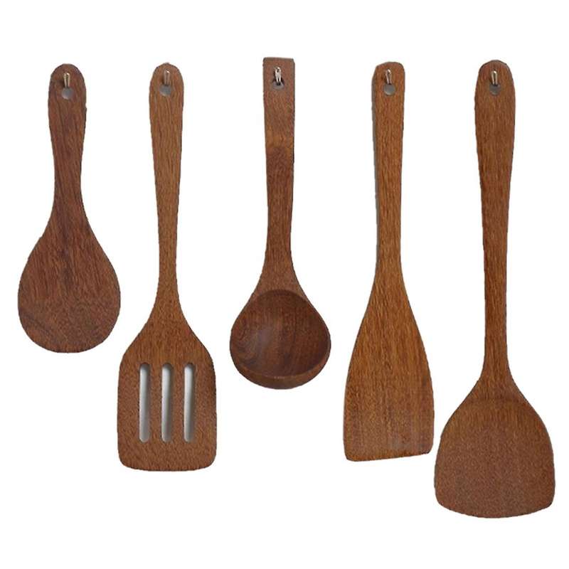1set Wooden Spatula Kitchen Nonstick Dedicated Wooden Kitchenware