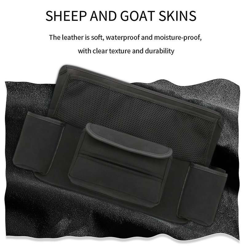 Car Interior Car Seat Middle Box Seat Hanger Storage Bag Car Black