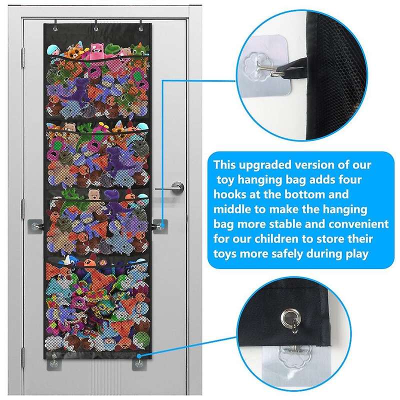 Door Storage Bag Large Capacity Plush Toy Storage Bag
