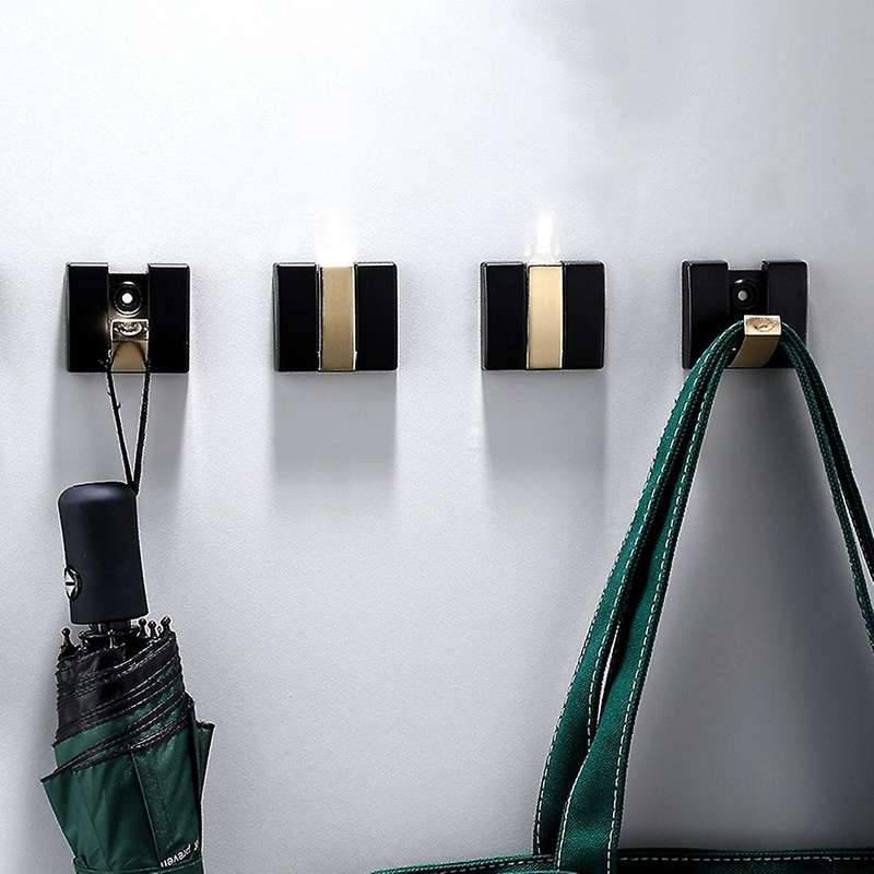 5 Pcs Space Aluminum Wall Hooks with Mounting Screws for Scarf Bag