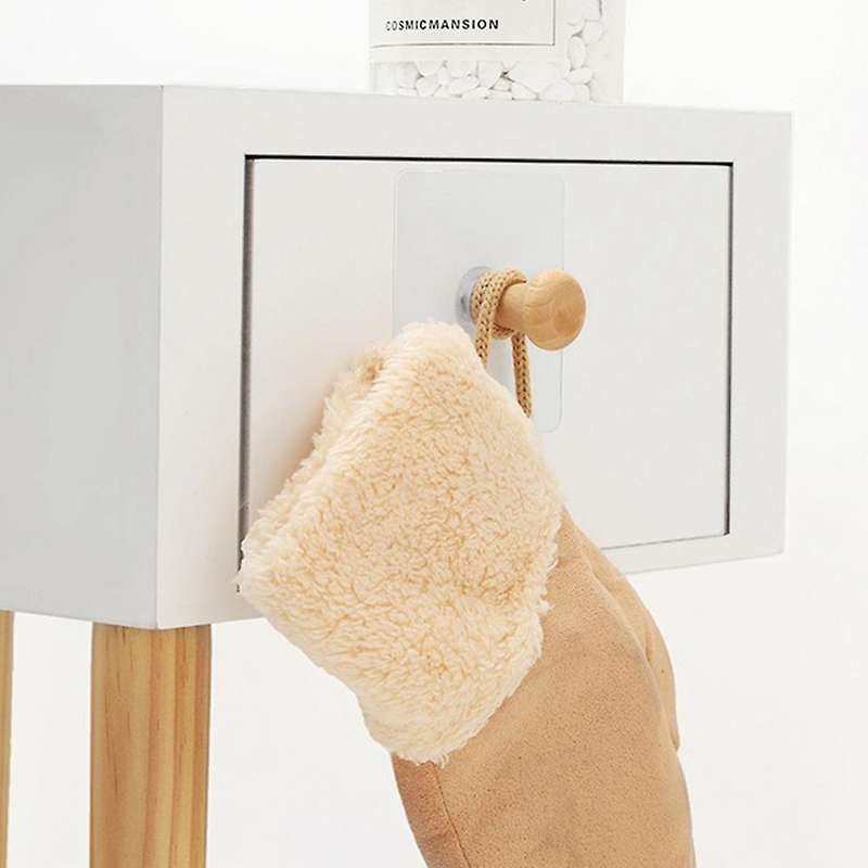 Wall-mounted Nordic Solid Wood Hook Creative Household Wooden Hook