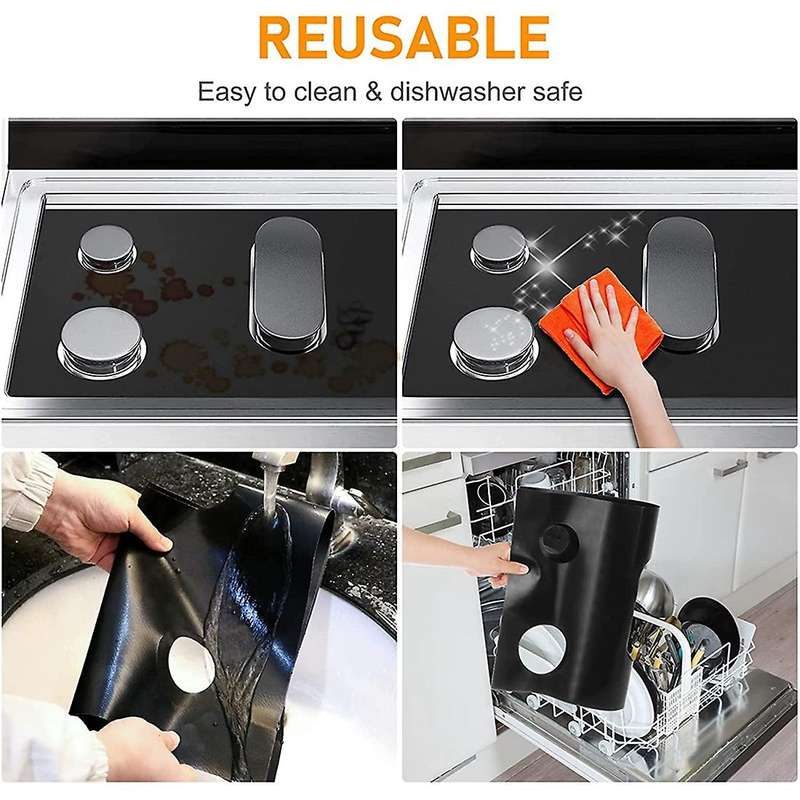 1set Stove Cover Gas Stove Top Burner Covers Protectors