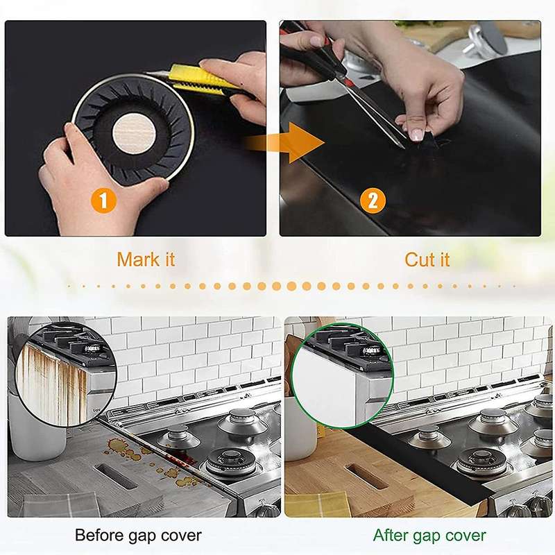 1set Stove Cover Gas Stove Top Burner Covers Protectors