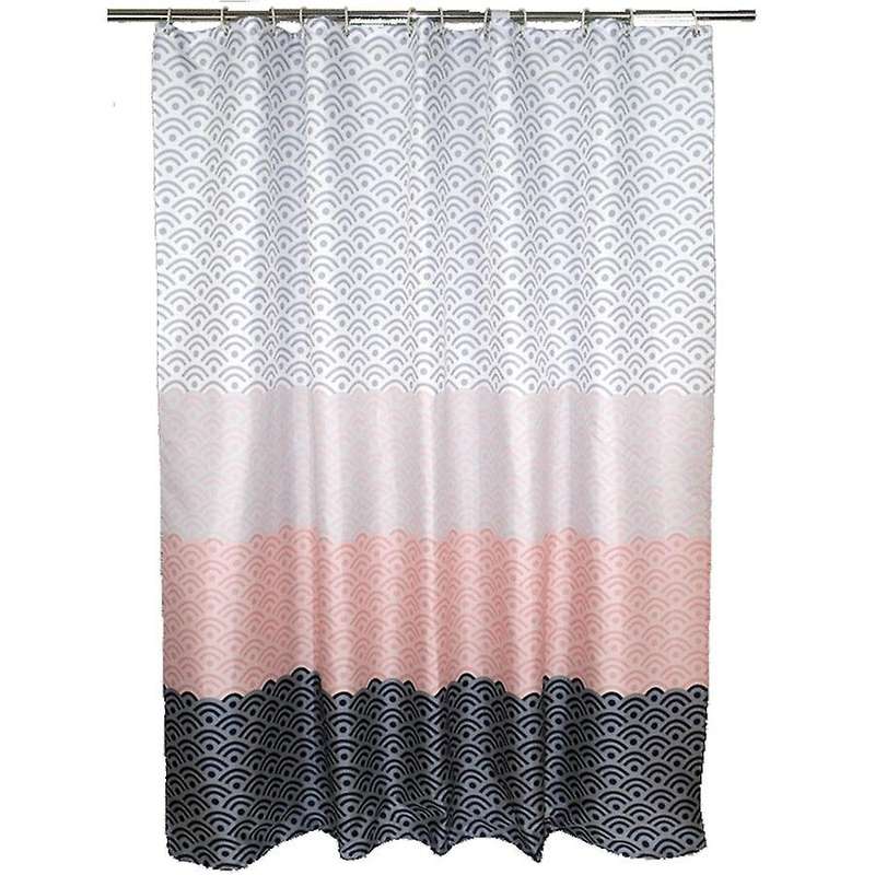 200 X 200cm Nordic Home Bathroom Shower Curtain Waterproof 12 Hooks
