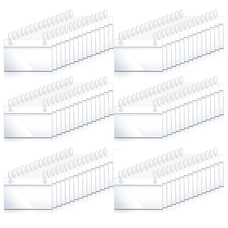 80pcs Plastic Basket Label Holders Lock Closure for Market Grocery