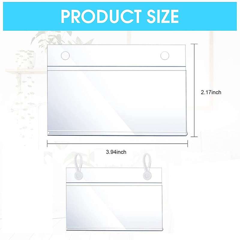 80pcs Plastic Basket Label Holders Lock Closure for Market Grocery