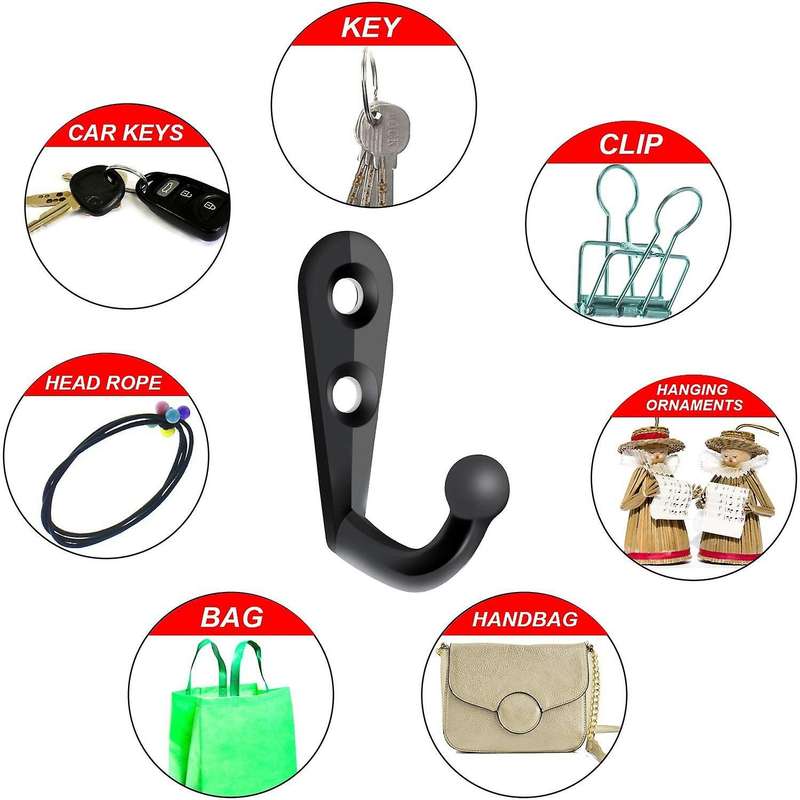100pcs Single Hook and 210pcs Screws for Hanging Key Hook