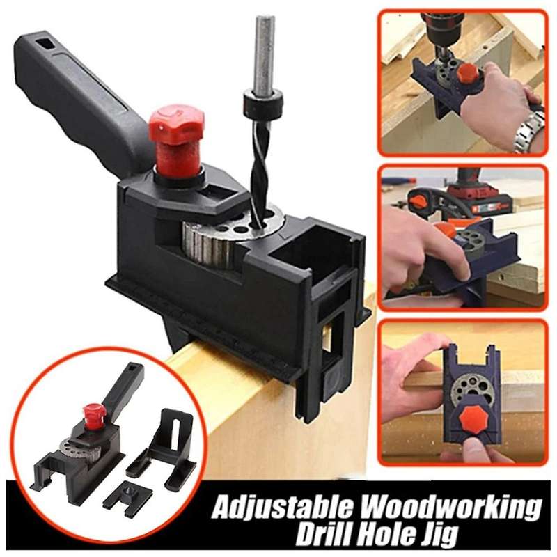 Drill Locator Tool Kit 3-12mm Woodworking Hole Drilling Guide Tool