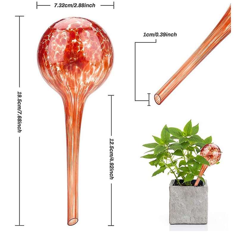 4pcs Glass Watering Globes, for Indoor Outdoor Garden Potted Plants