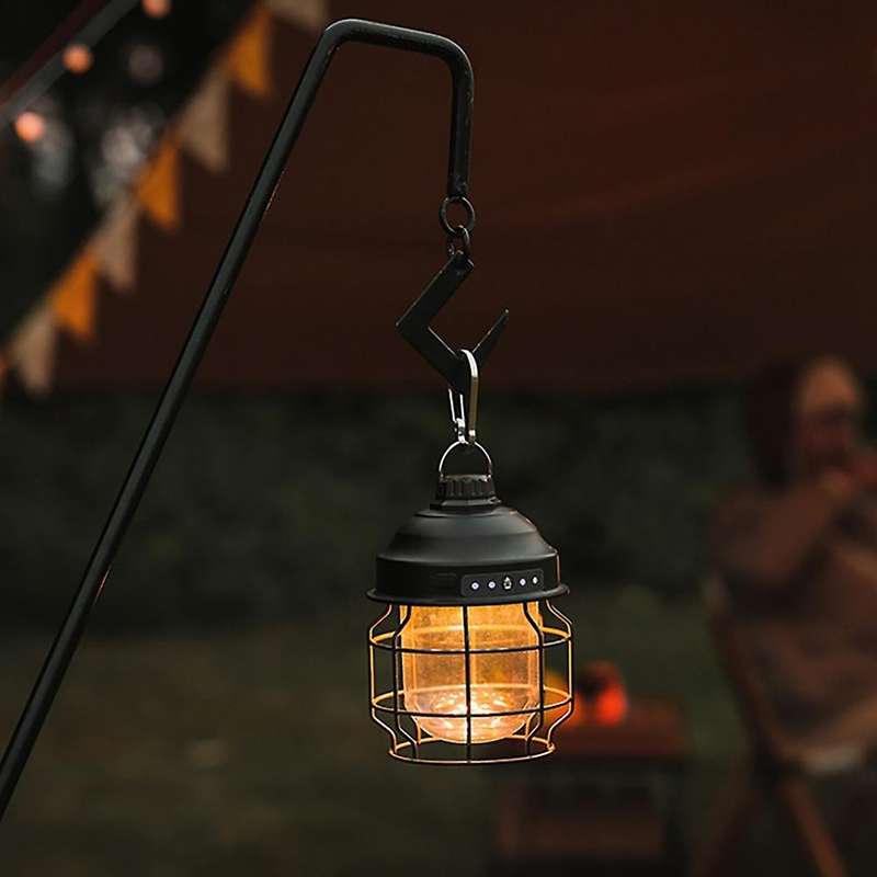 Mini Hanging Camping Lantern Usb Water Resistant Tent Light A