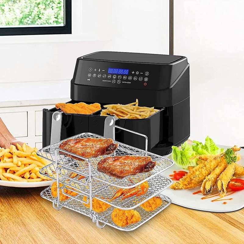 Air Fryer Rack Multi-layer for Ninja Dual Dz201 / Dz401 Air Fryer