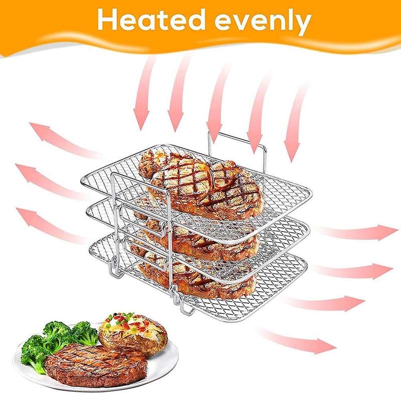 Air Fryer Rack Multi-layer for Ninja Dual Dz201 / Dz401 Air Fryer