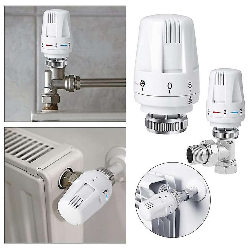 3pcs Thermostatic Radiator Valve M30 X 1.5 Thermostatic Valve Head