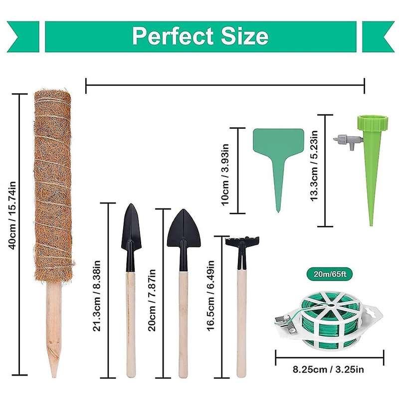 Moss Pole, 4pcs 40cm Plant Support Sticks for Plant Accessories