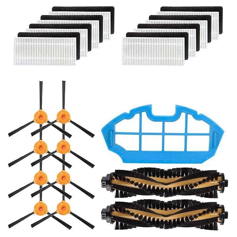 19pcs for Cecotec Conga 990 5040 Hepa Filter Main Roller Brush