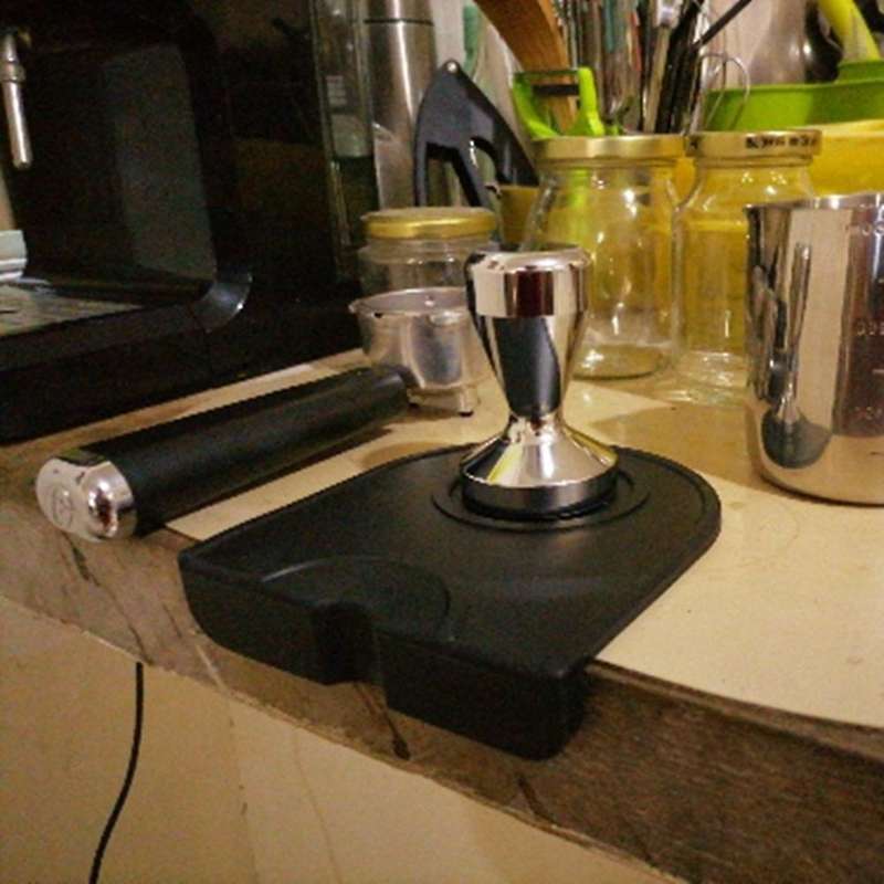 Espresso 51mm Coffee Tamper Mat with 350ml Milk Jug Barista Set