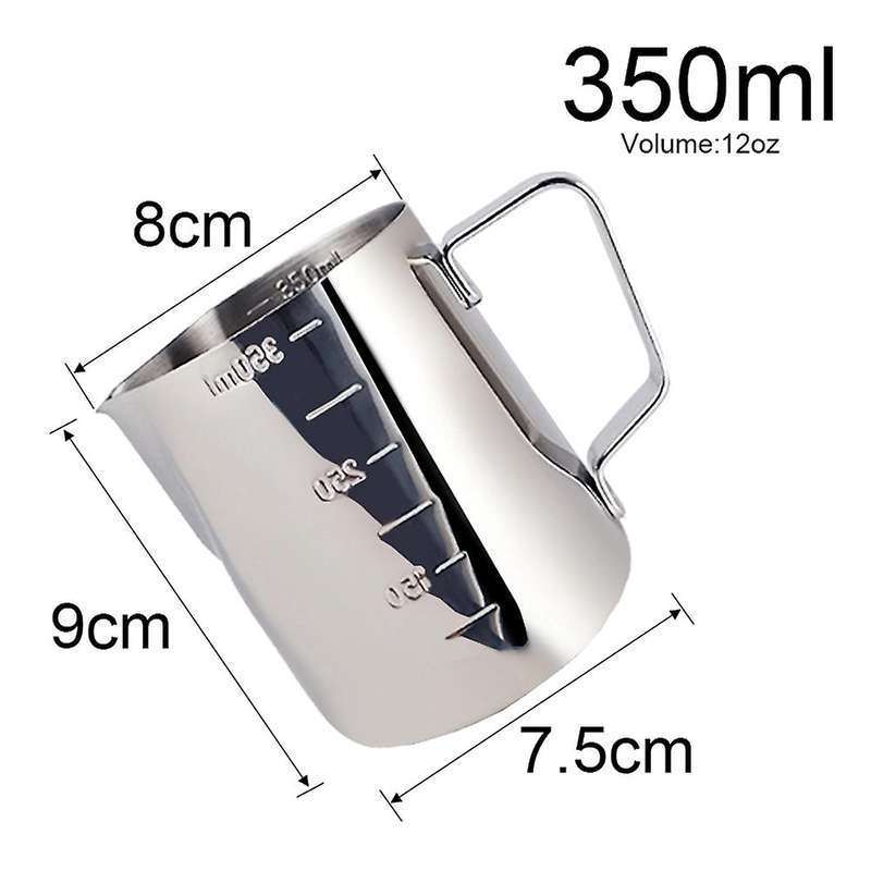 Espresso 51mm Coffee Tamper Mat with 350ml Milk Jug Barista Set
