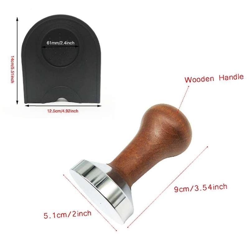 Espresso 51mm Coffee Tamper Mat with 350ml Milk Jug Barista Set