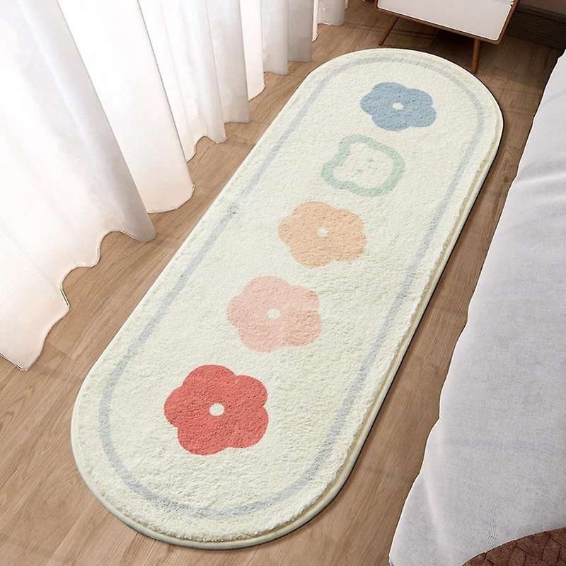 Fluffy Soft Bedroom Carpet Cute Children's Mat Long Room Mats ,1