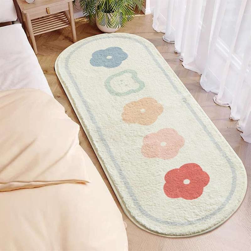 Fluffy Soft Bedroom Carpet Cute Children's Mat Long Room Mats ,1