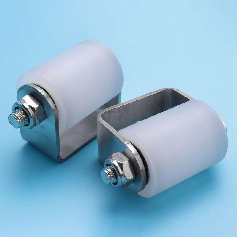 2pcs Slide Gate Guide Roller 3 Inches Hard Nylon Sliding Rolling