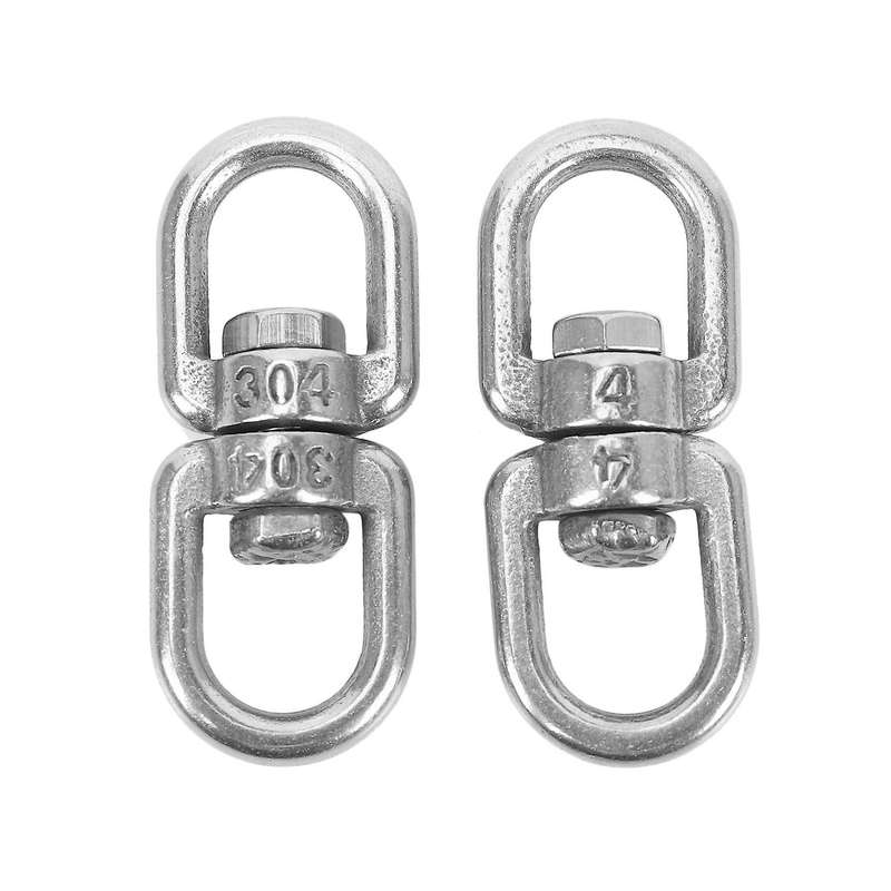 8pcs Stainless Steel Hanging Basket Plant Hanger Swivel Hook(m4)
