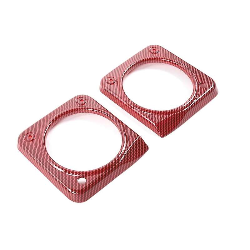 Car Dashboard Decoration Cover for Suzuki Jimny, Abs Red Carbon Fiber