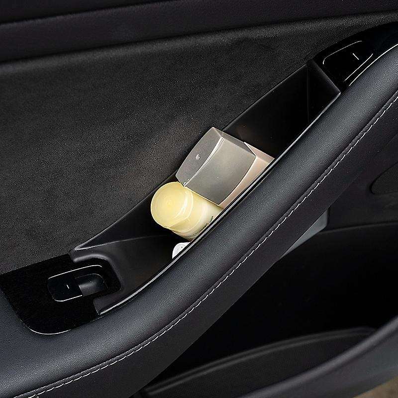 For Tesla Model 3 Model Y 2020 2021 Car Door Side Armrest Box Glossy