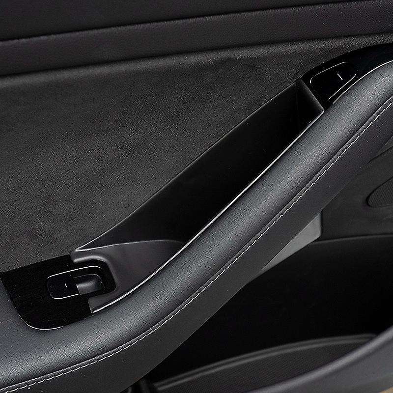 For Tesla Model 3 Model Y 2020 2021 Car Door Side Armrest Box Glossy