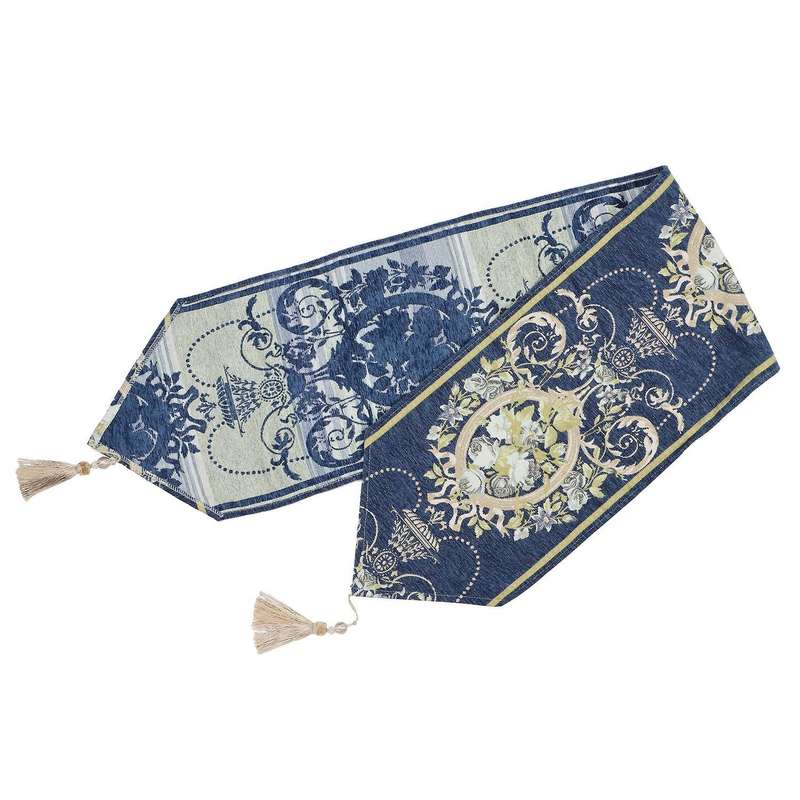 European Style Elegant Luxury Table Runner with Tassel Decoration