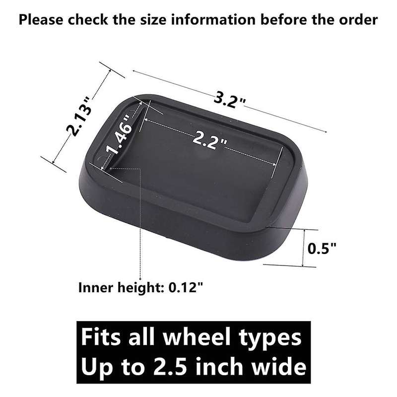 8 Pack Bed Stopper Rubber Fits to Most Wheels Of Sofas Beds Chairs