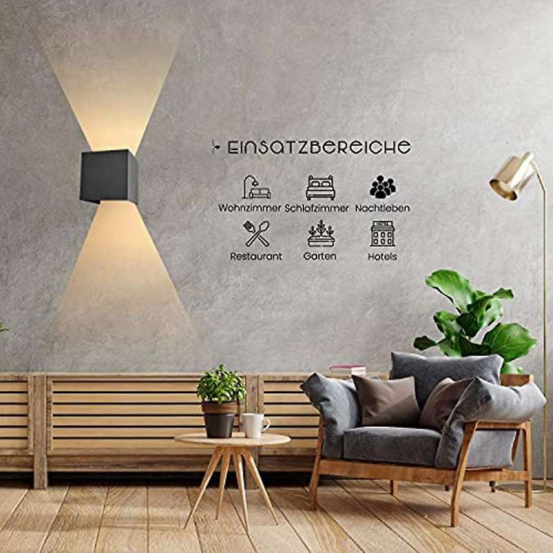 Wall Light Indoor 12 W, Outdoor Light Wall Lamp Waterproof Ip65 Led