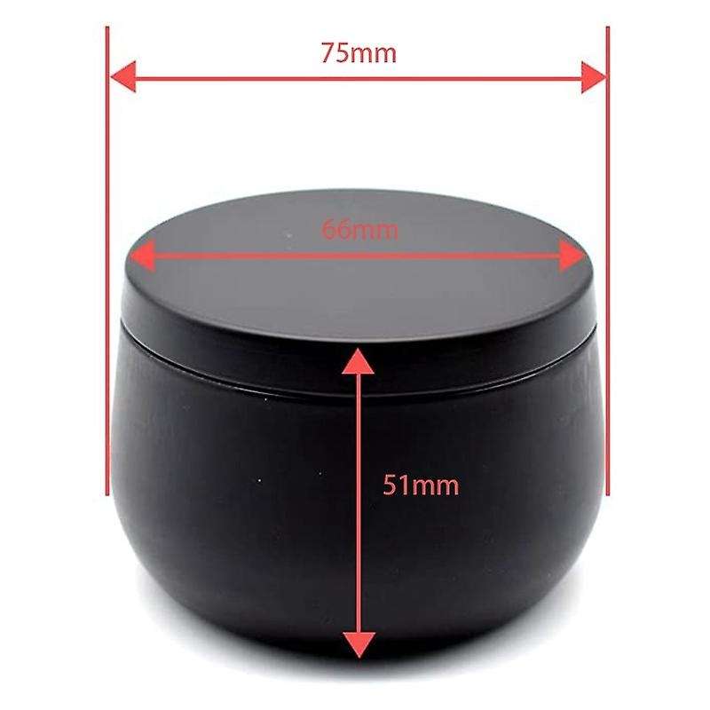 4 Oz Candle Tin, 12pcs for Making Candles, Candle Jars Black