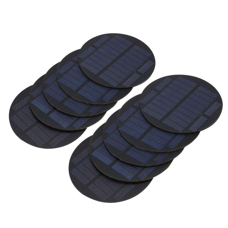 10pcs Round Solar Cells Poly Li-ion Battery Charger Regulator