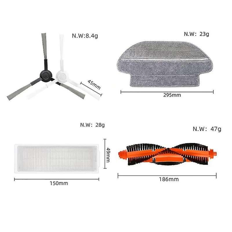 Replacement Parts Roller Brush Side Brush Hepa Filter for Xiaomi