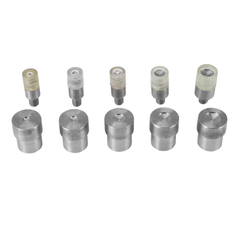 5 Sets Double Caps Rivets Dies(5mm/6mm/8mm/10mm/12mm)