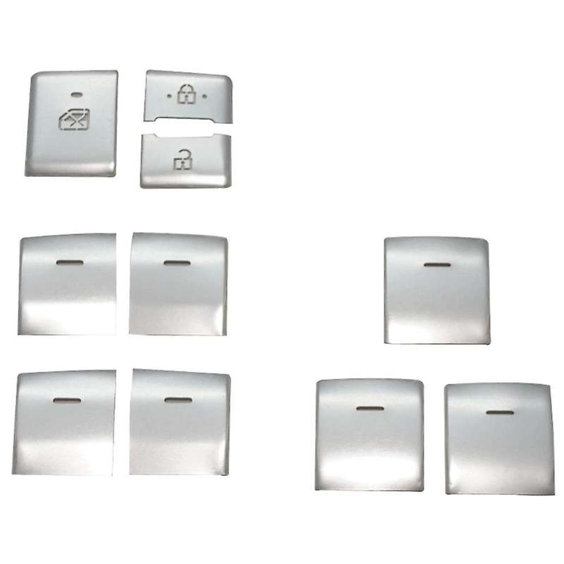 For Toyota Harrier Venza Car Window Lift Switch Button Sticker,silver