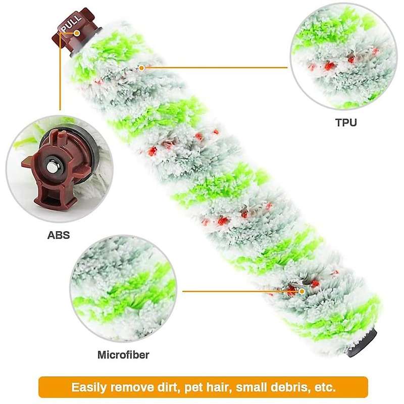 2 Pet Rolling Brush +3 Filters for Bissell Crosswave 1785/1866/1868