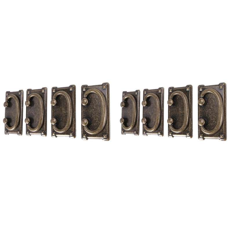 8pcs Vintage Antique Bronze Drawer Ring Pull Handles,furniture Handle