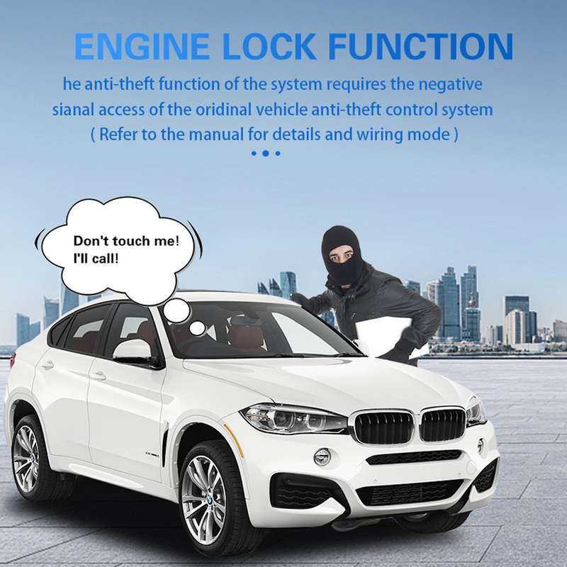 Car Alarm Engine Push Button Start Stop Lock Ignition Switch Starter