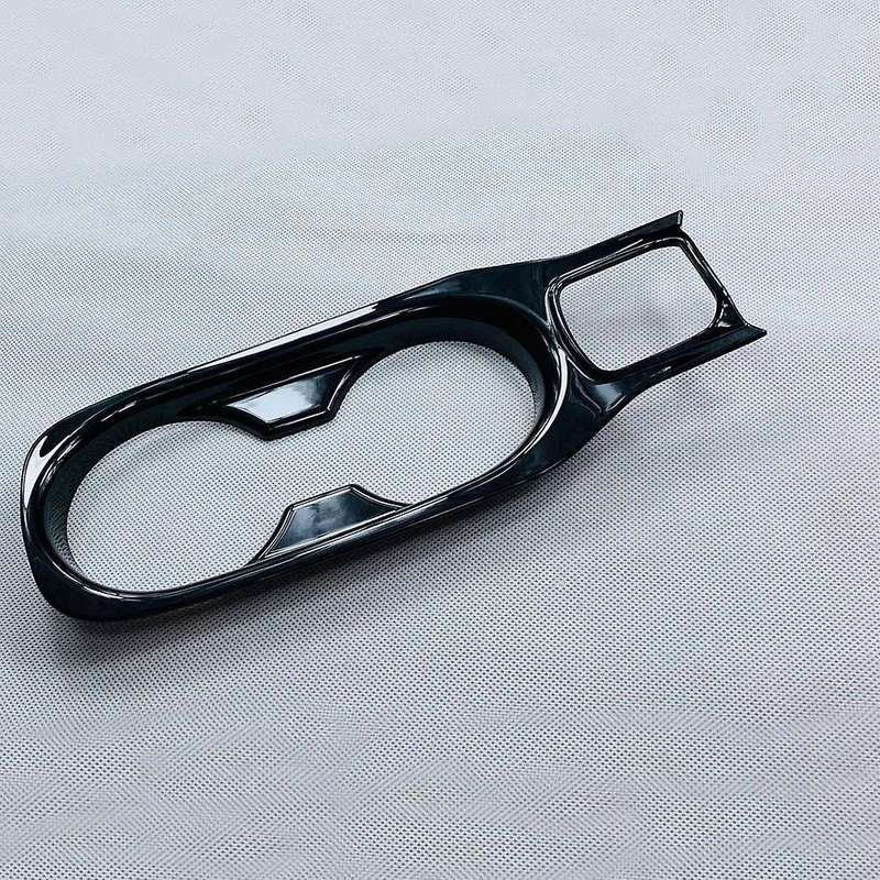 For Toyota Corolla Cross Car Cup Holder Frame Cover Bright Black B