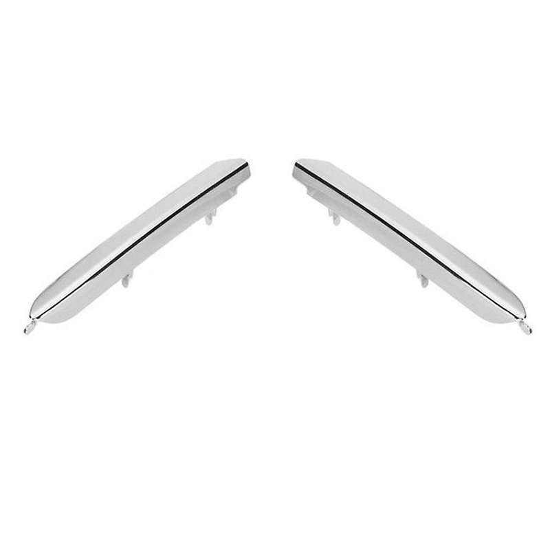 1pair Car Front Bumper Plating Chrome Bumper Lower Trim Strip