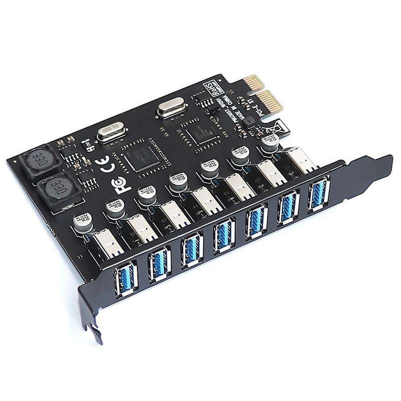 Usb 3.0 Pci-e Expansion Card Adapter for Desktop Computers (2-pack)